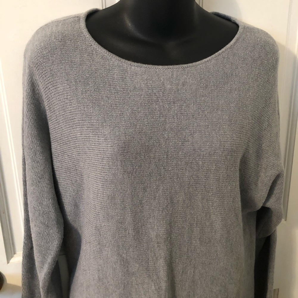 Michael Kors women’s gray sweater size medium 29 inches from shoulder to bottom. - Picture 2 of 7